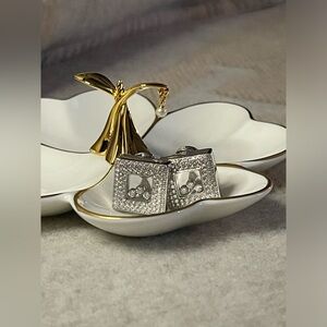 Chopard Happy Sport Diamond Square Large Earrings